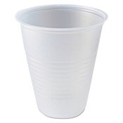 Fabri-Kal® RK Ribbed Cold Drink Cups, 7 oz, Clear, 100 Bag, 25 Bags/Carton Item: FABRK7