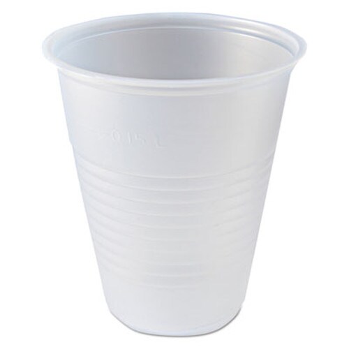 Fabri-Kal® RK Ribbed Cold Drink Cups, 7 oz, Clear, 100 Bag, 25 Bags/Carton Item: FABRK7