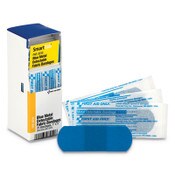 First Aid Only™ Refill for SmartCompliance General Cabinet, Blue Metal Detectable Bandages,1 x 3, 25/Box Item: FAOFAE3010