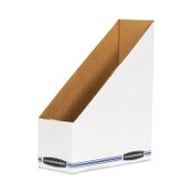 Bankers Box® Stor/File Corrugated Magazine File, 4 x 9.25 x 11.75, White, 12/Carton Item: FEL10723