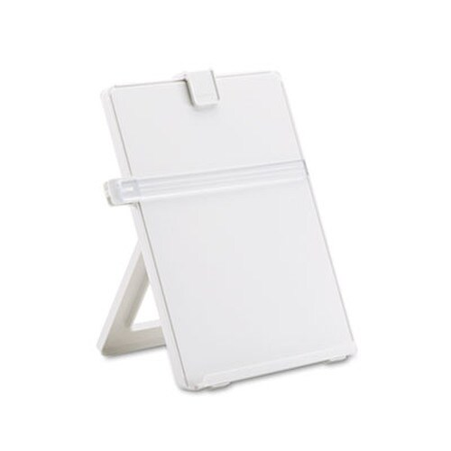Fellowes® Non-Magnetic Desktop Copyholder, 25 Sheet Capacity, Plastic, Platinum Item: FEL21103