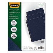 Fellowes® Expressions Linen Texture Presentation Covers for Binding Systems, Navy, 11 x 8.5, Unpunched, 200/Pack Item: FEL52098