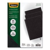 Fellowes® Executive Leather-Like Presentation Cover, Black, 11 x 8.5, Unpunched, 200/Pack Item: FEL5229101