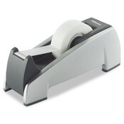 Fellowes® Office Suites Desktop Tape Dispenser, Heavy Base, 1" Core, Plastic, Black/Silver Item: FEL8032701