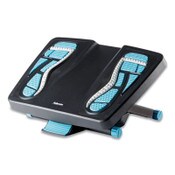 Fellowes® Energizer Foot Support, 17.88w x 13.25d x 4 to 6.5h, Charcoal/Blue/Gray Item: FEL8068001