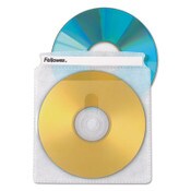 Fellowes® Double-Sided CD/DVD Sleeves, 2 Disc Capacity, Clear, 50/Pack Item: FEL90659