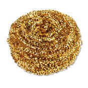 Kurly Kate® Brass Scrubber, 50 g, Gold, 72/Carton Item: FKLL180598