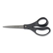 Fiskars® Everyday Scissors, 8" Long, 3.75" Cut Length, Straight Black Handle Item: FSK1067262