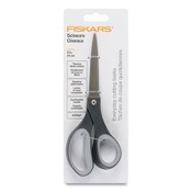 Fiskars® Everyday Titanium Softgrip Scissors, 8" Long, 3.1" Cut Length, Straight Dark Gray Handle Item: FSK1067265