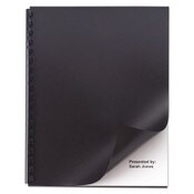 GBC® Opaque Plastic Presentation Covers for Binding Systems, Black, 11 x 8.5, Unpunched, 50/Pack Item: GBC2514493
