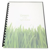 GBC® 100% Recycled Poly Binding Cover, Frost, 11 x 8.5, Unpunched, 25/Pack Item: GBC25817