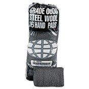 GMT Industrial-Quality Steel Wool Hand Pads, #0000 Super Fine, Steel Gray, 16 Pads/Sleeve, 12 Sleeves/Carton Item: GMA117000