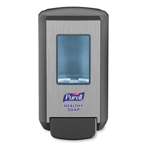 PURELL® CS4 Soap Push-Style Dispenser, 1,250 mL, 4.88 x 8.8 x 11.38, Graphite Item: GOJ513401
