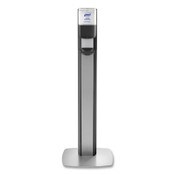 PURELL® MESSENGER ES6 Graphite Panel Floor Stand with Dispenser, 1,200 mL, 16.75 x 6 x 40, Graphite/Silver Item: GOJ7316DSSLV