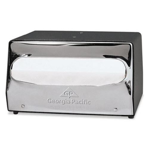 Georgia Pacific® Professional MorNap Tabletop Napkin Dispenser, 7.9 x 11.5 x 4.9, Black/Chrome Item: GPC51202CT