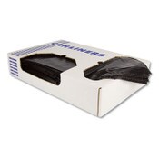 Heritage Linear Low-Density Can Liners, 10 gal, 0.55 mil, 24" x 23", Black, Flat Pack, 500/Carton Item: HERH4823HK