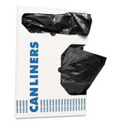 AccuFit® Linear Low Density Can Liners with AccuFit Sizing, 16 gal, 1 mil, 24" x 32", Black, Flat Pack, 250/Carton Item: HERH4832TKX01