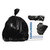 Heritage Linear Low-Density Can Liners, 30 gal, 0.5 mil, 30" x 36", Black, 250/Carton Item: HERH6036MK