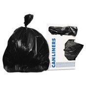 Heritage Linear Low-Density Can Liners, 30 gal, 0.9 mil, 30" x 36", Black, 200/Carton Item: HERH6036TK