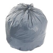 Heritage Linear Low-Density Can Liners, 33 gal, 1.1 mil, 33" x 39", Gray, 250/Carton Item: HERH6639SG