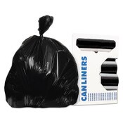 AccuFit® Linear Low Density Can Liners with AccuFit Sizing, 55 gal, 0.9 mil, 40" x 53", Black, 20 Bags/Roll, 5 Rolls/Carton Item: HERH8053TKR01