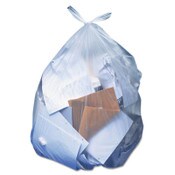 Heritage Linear Low-Density Can Liners, 56 gal, 1.1 mil, 43" x 47", Clear, 100/Carton Item: HERH8647SC