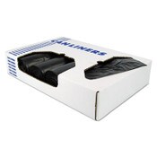 Heritage X-Liner Reprocessed Liners, 60 gal, 1.7 mil, 38" x 58", Black, Flat Pack, 100/Carton Item: HERX7658WKR01