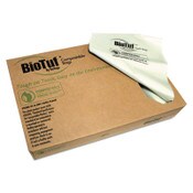 Heritage Biotuf Compostable Can Liners, 13 gal, 0.88 mil, 24" x 32", Green, 25 Bags/Roll, 8 Rolls/Carton Item: HERY4832EER01