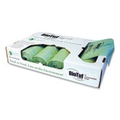 Heritage Biotuf Compostable Can Liners, 60 to 64 gal, 1 mil, 47" x 60", Green, 20 Bags/Roll, 5 Rolls/Carton Item: HERY9460YER01