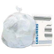Heritage High-Density Waste Can Liners, 10 gal, 8 mic, 24" x 24", Natural, 50 Bags/Roll, 20 Rolls/Carton Item: HERZ4824LNR01