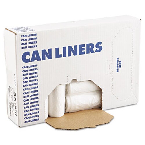AccuFit® High-Density Can Liners with AccuFit Sizing, 23 gal, 14 mic, 29" x 45", Natural, 25 Bags/Roll, 10 Rolls/Carton Item: HERZ5845HNR01