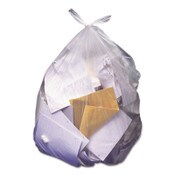 Heritage High-Density Waste Can Liners, 60 gal, 22 mic, 38" x 60", Natural, 25 Bags/Roll, 6 Rolls/Carton Item: HERZ7660WNR01