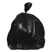 Heritage High-Density Waste Can Liners, 60 gal, 17 mic, 38" x 60", Black, 200/Carton Item: HERZ7660XKR01