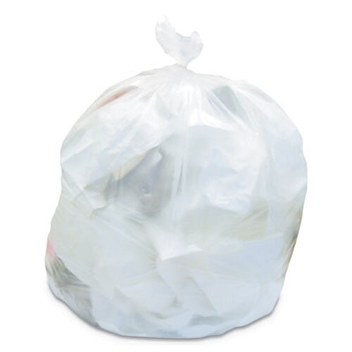 Heritage High-Density Waste Can Liners, 45 gal, 22 mic, 40" x 48", Natural, 25 Bags/Roll, 6 Rolls/Carton Item: HERZ8048WNR01