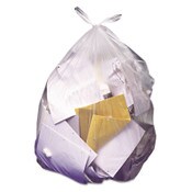 Heritage High-Density Waste Can Liners, 56 gal, 22 mic, 43" x 48", Natural, 25 Bags/Roll, 6 Rolls/Carton Item: HERZ8648UNR01