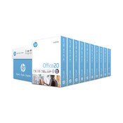HP Papers Office20 Paper, 92 Bright, 20 lb Bond Weight, 8.5 x 11, White, 500 Sheets/Ream, 10 Reams/Carton Item: HEW112101