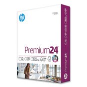 HP Papers Premium24 Paper, 98 Bright, 24 lb Bond Weight, 8.5 x 11, Ultra White, 500/Ream Item: HEW112400