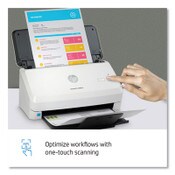 HP ScanJet Pro 3000 s4 Sheet-Feed Scanner, 600 dpi Optical Resolution, 50-Sheet Duplex Auto Document Feeder Item: HEW6FW07A