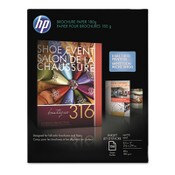 HP Inkjet Brochure Paper, 98 Bright, 48 lb Bond Weight, 8.5 x 11, White, 150/Pack Item: HEWCH016A