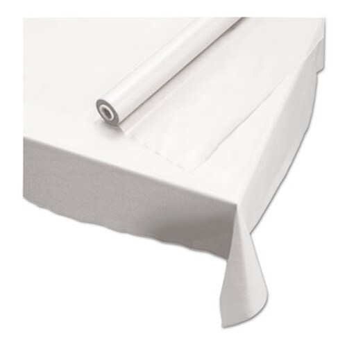 Hoffmaster® Plastic Roll Tablecover, 40" x 100 ft, White Item: HFM113000