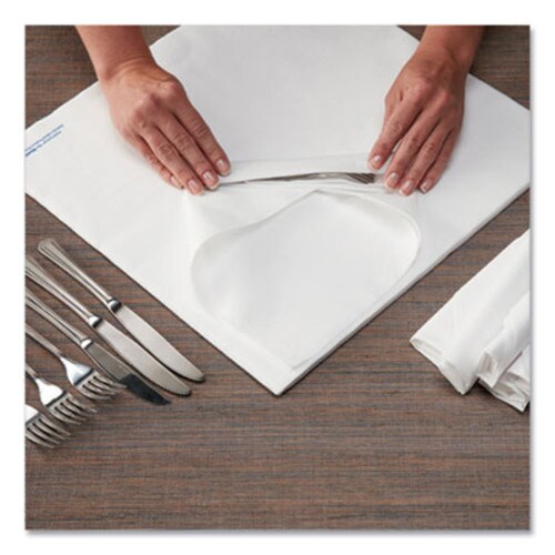 Hoffmaster® Airlaid Flat Pack Napkins, 1 Ply, 15.5 x 15.5, White, 1,000/Carton Item: HFM253263
