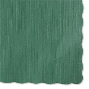 Hoffmaster® Solid Color Scalloped Edge Placemats, 9.5 x 13.5, Hunter Green, 1,000/Carton Item: HFM310528