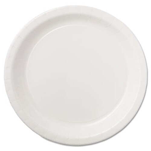Hoffmaster® Coated Paper Dinnerware, Plate, 9" dia, White, 50/Pack, 10 Packs/Carton Item: HFMPL7095
