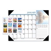 House of Doolittle™ Earthscapes Scenic Desk Pad Calendar, Scenic Photos, 22 x 17, White Sheets, Black Binding/Corners,12-Month (Jan-Dec): 2025 Item: HOD147