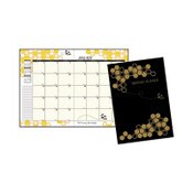 House of Doolittle™ Recycled Honeycomb Monthly Planner, Honeycomb Artwork, 11 x 7, Black/Gold Cover, 12-Month (Jan to Dec) Item: HOD26602