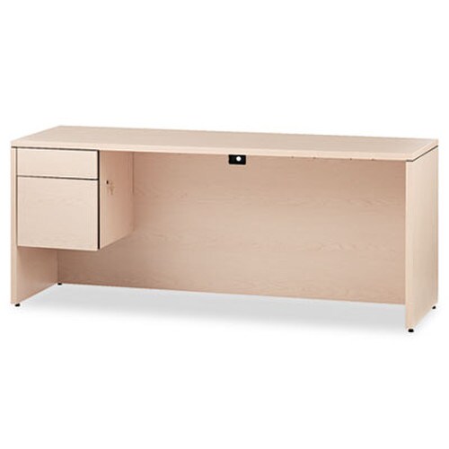 HON® 10500 Series 3/4-Height Left Pedestal Credenza, 72w x 24d x 29.5h, Natural Maple Item: HON10546LDD