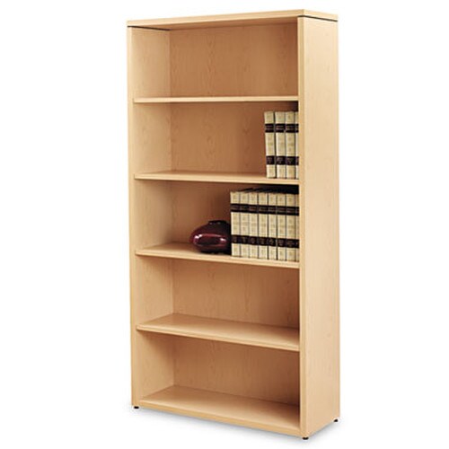 HON® 10500 Series Laminate Bookcase, Five-Shelf, 36w x 13-1/8d x 71h, Natural Maple Item: HON105535DD