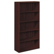 HON® 10500 Series Laminate Bookcase, Five-Shelf, 36w x 13.13d x 71h, Mahogany Item: HON105535NN