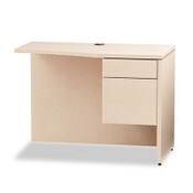 HON® 10500 Series Curved Return, Right, 42w x 18-24d x 29 1/2h, Natural Maple Item: HON105817RDD
