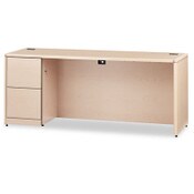HON® 10700 Series Left Pedestal Credenza, 72w x 24d x 29.5h, Natural Maple Item: HON10708LDD